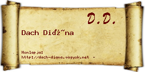 Dach Diána névjegykártya